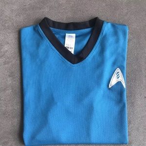 Woman’s Star Trek MovieUniform Vintage TShirt Blue